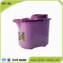 Spin Plastic Mop Bucket with Wheels